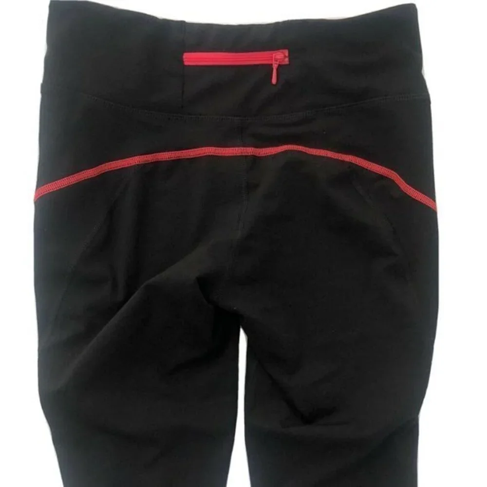 Old Navy Active Womens Leggings Small Black Red